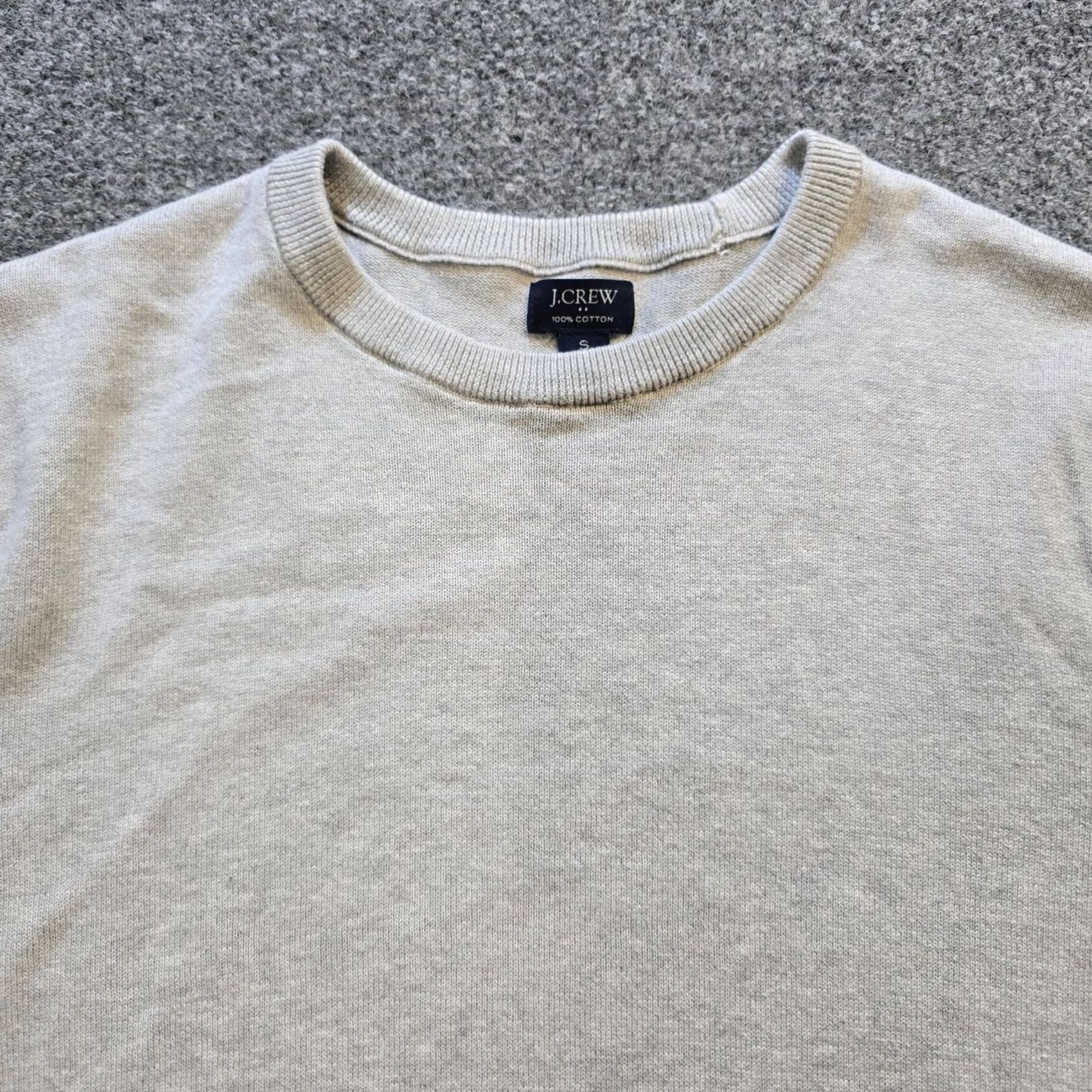 J.Crew J.CREW Sweater Womens Size S Gray Cotton Long Sleeve Crew Neck Pullover Casual Classic Preppy Winter Fall Spring Mens? Womens Size S / US 4 / IT 40 - 2 Thumbnail