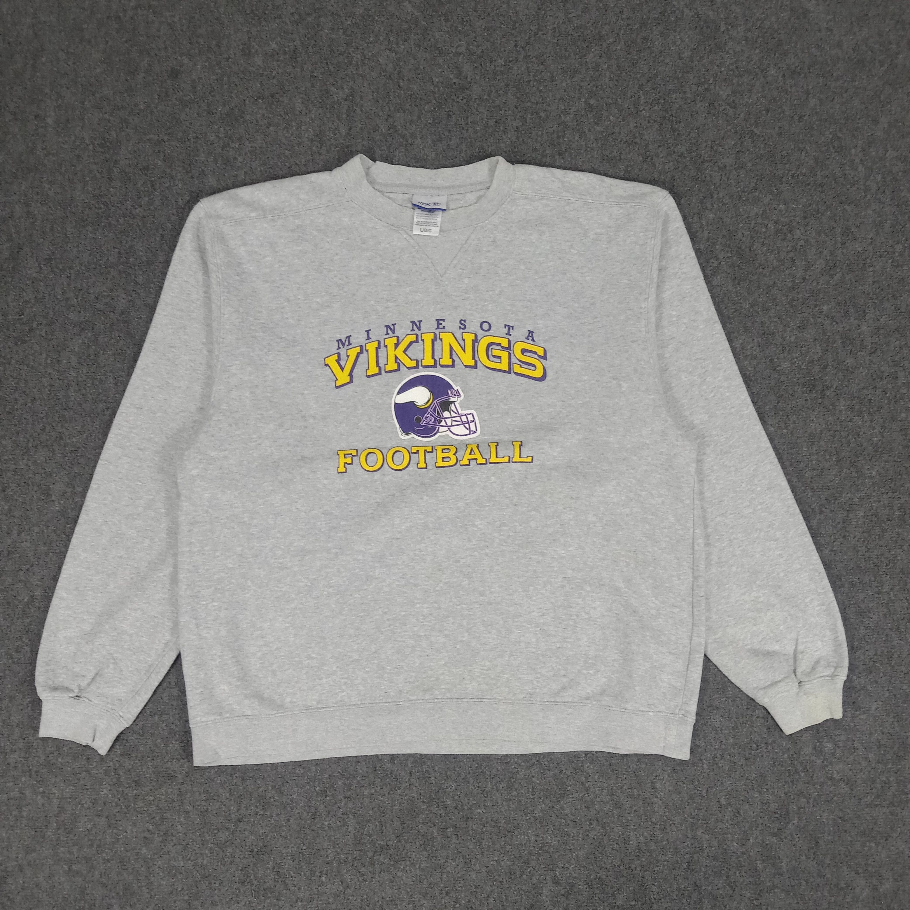 NFL × Reebok × Vintage Reebok Minnesota Vikings Football Sweatshirt Size US XL / EU 56 / 4 - 1 Thumbnail