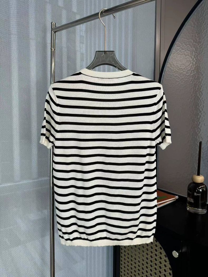 Dior Dior Black White Striped Short Sleeve Size US S / EU 44-46 / 1 - 2 Thumbnail