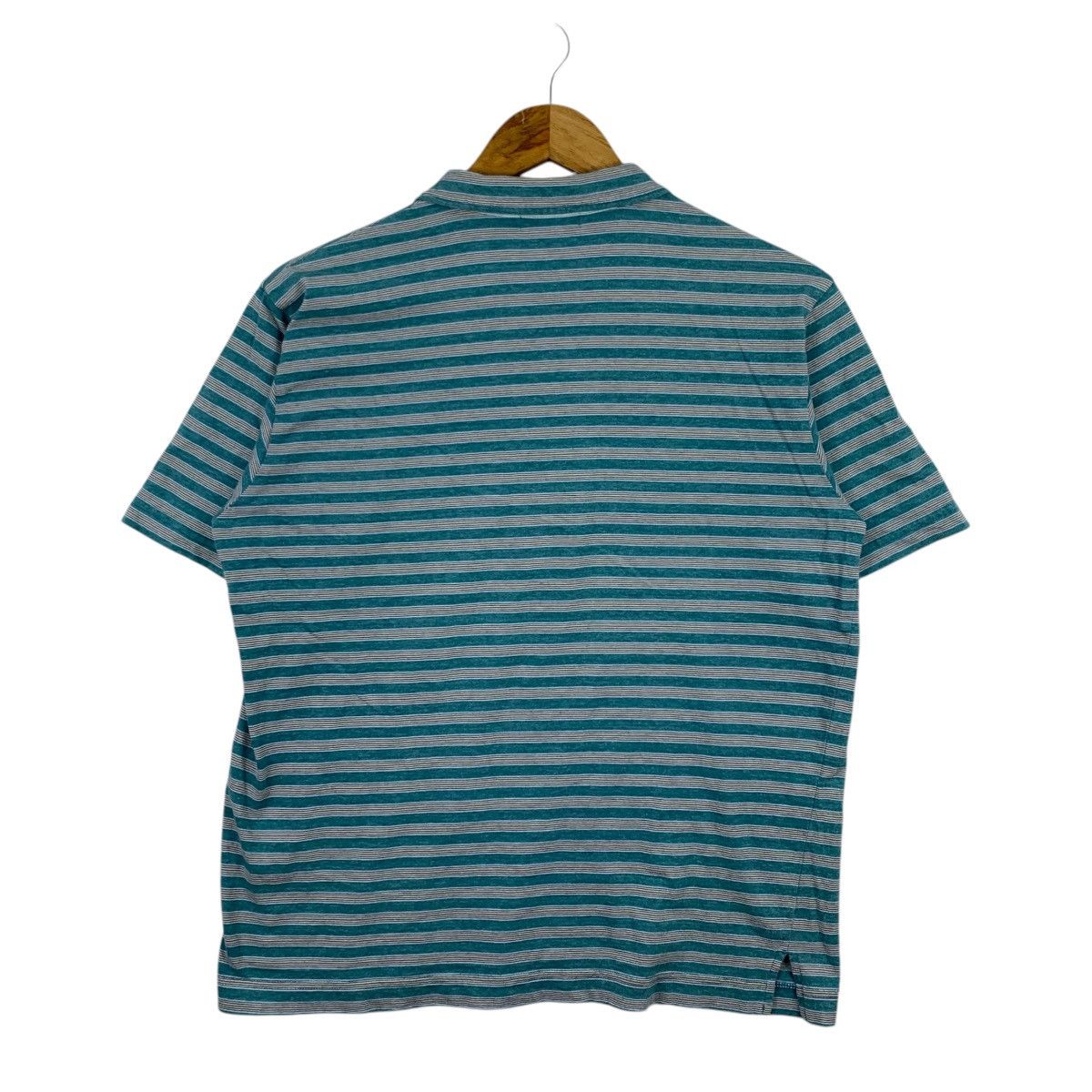 Margaret Howell MARGARET HOWELL Green Grey Stripes Button Up Shirt Size US M / EU 48-50 / 2 - 3 Thumbnail