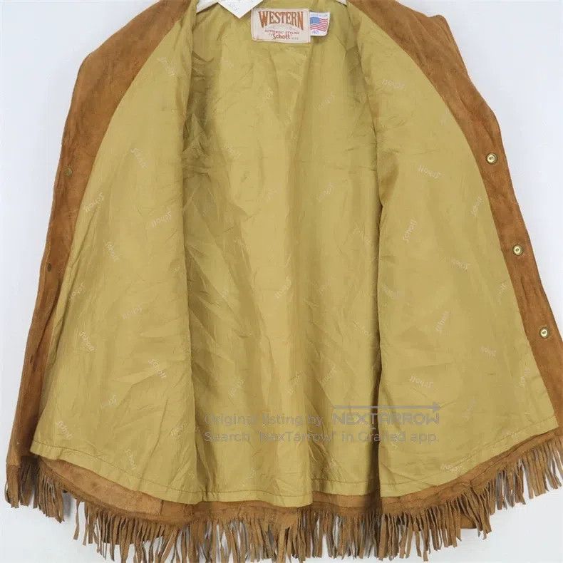 Schott Schott Biker rider tassel leather suit Size US M / EU 48-50 / 2 - 3 Thumbnail