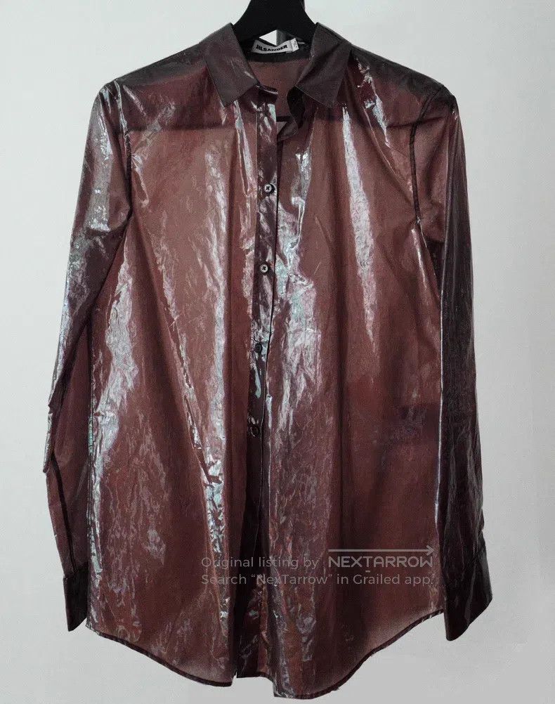 Jil Sander Jil Sander size 34 Transparent Plastic Shirt Size US S / EU 44-46 / 1 - 1 Thumbnail