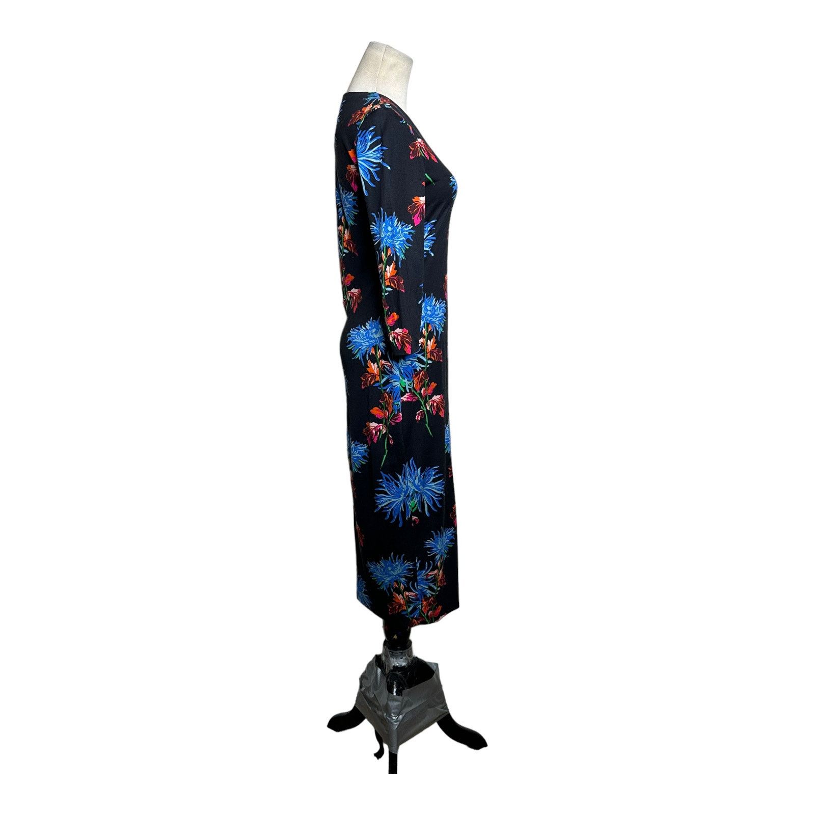 Diane von Furstenberg Diane Von Furstenberg floral sheath midi silk dress size XS Size XS / US 0-2 / IT 36-38 - 9 Thumbnail