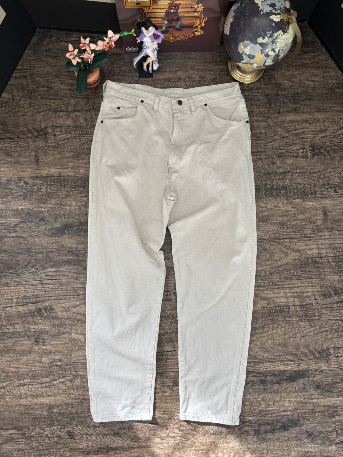 Wrangler 80s Wrangler White 38x32 Vintage Denim Jeans Size US 38 / EU 54 - 1 Thumbnail