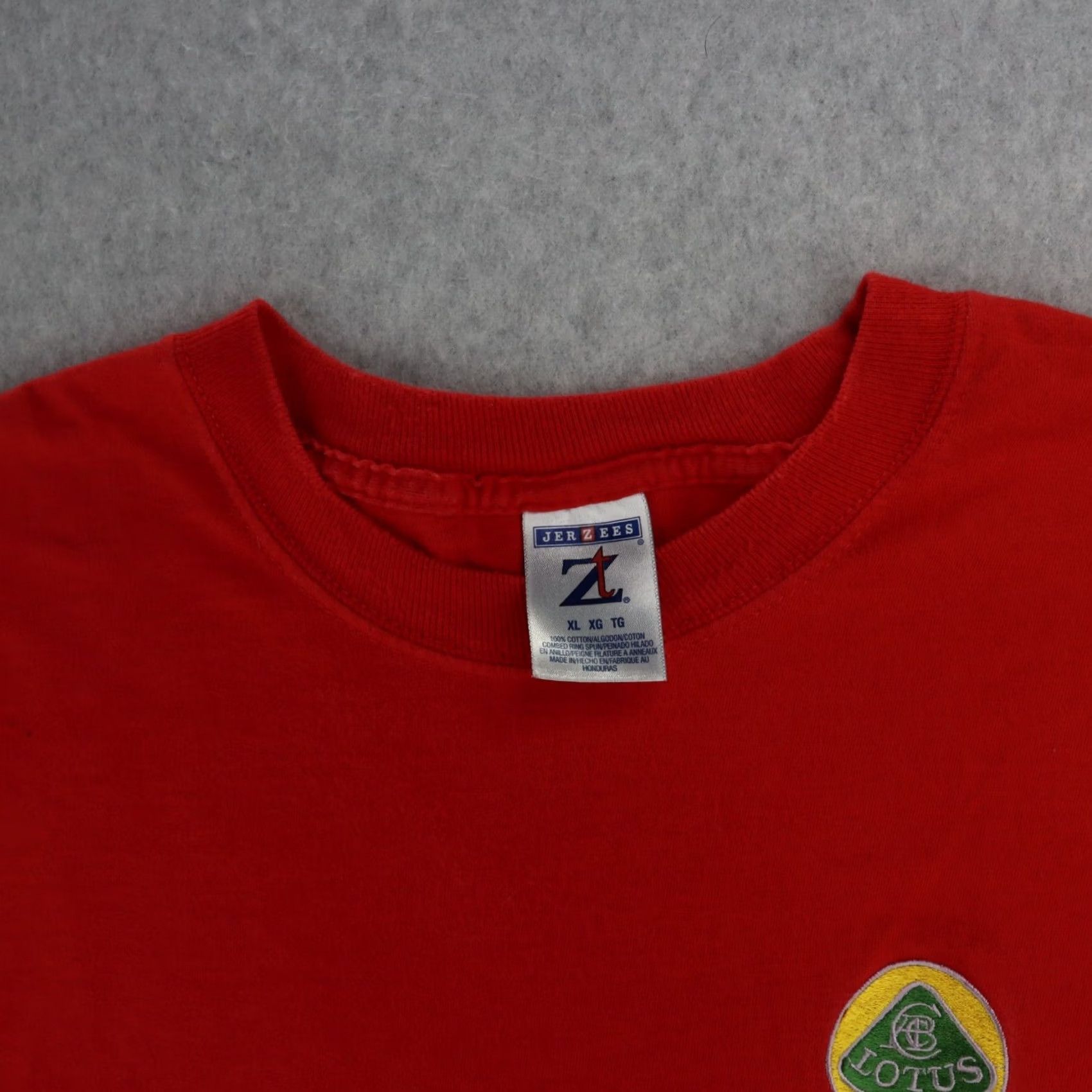 Jerzees VINTAGE Jerzees TShirt MENS XL Red Cars 80s 90s Tesla Lotus Electric Car Shirt Mens XL Red Cars Size US XL / EU 56 / 4 - 4 Thumbnail