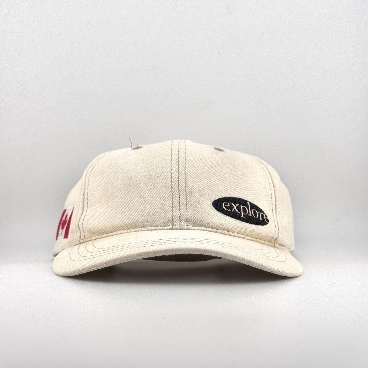 Vintage Vtg Volvo Explore Canada Promo Distressed Strapback Hat Size ONE SIZE - 1 Thumbnail