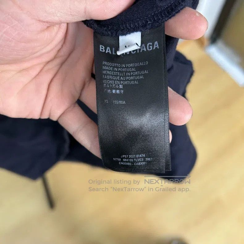 Balenciaga Balenciaga “No Comment” Logo Short Sleeve, Size XS Size US XS / EU 42 / 0 - 4 Thumbnail