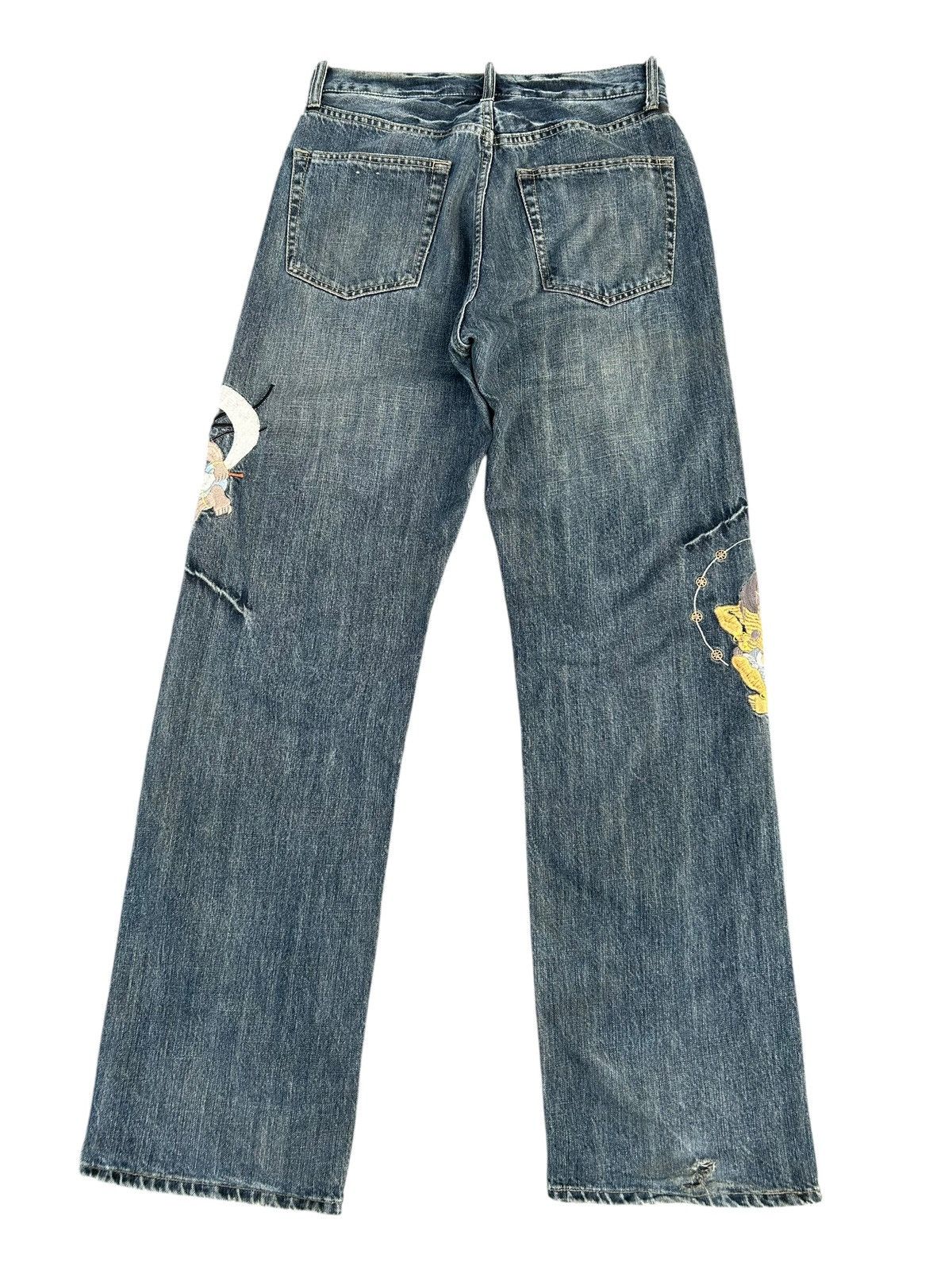 Kapital Karakuri Tamashii Inspired Japanese Distressed Denim jeans Size US 30 / EU 46 - 11 Thumbnail