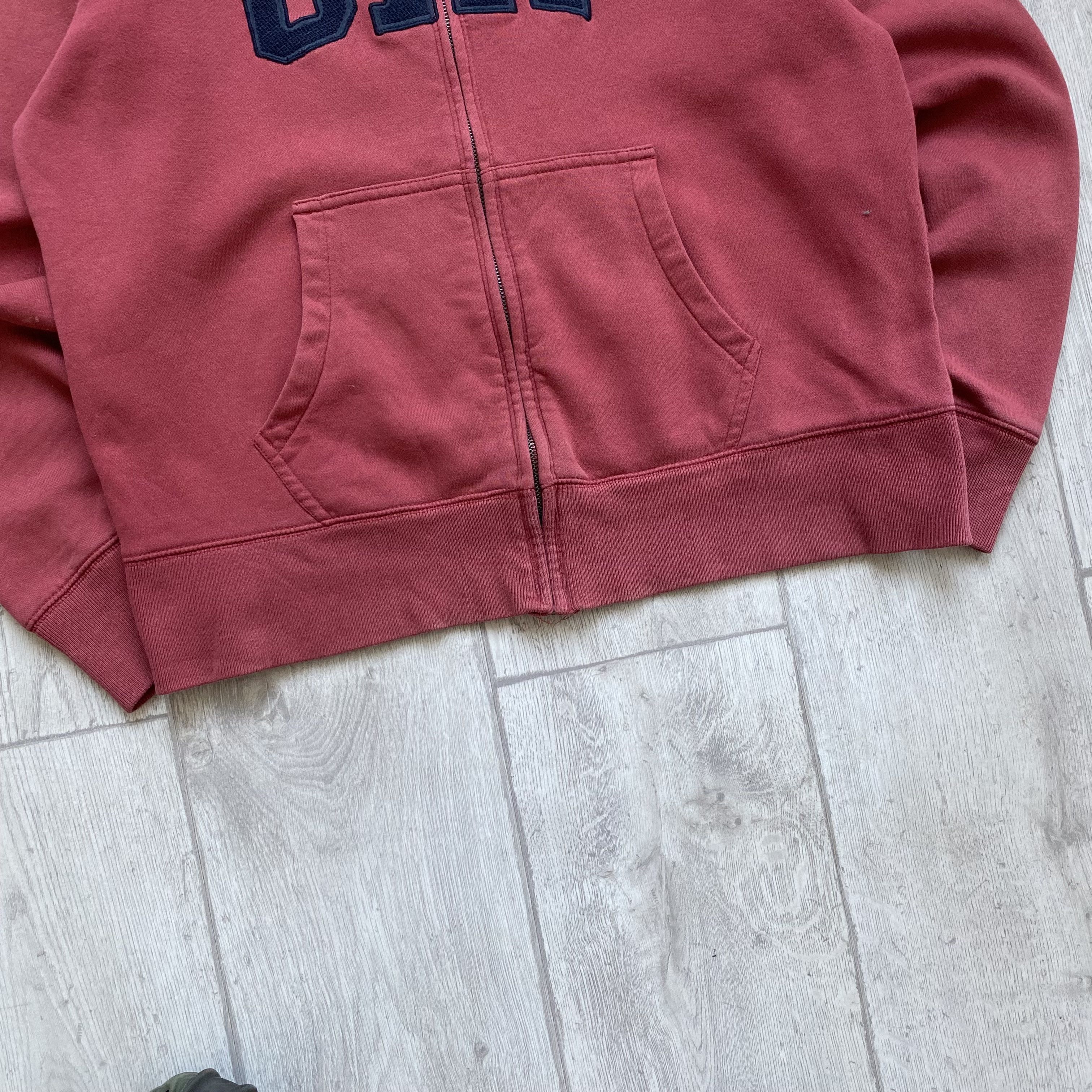 Gap Vintage Faded GAP Hoodie Zip Up Big Center Logo Yezzy Size US M / EU 48-50 / 2 - 3 Thumbnail