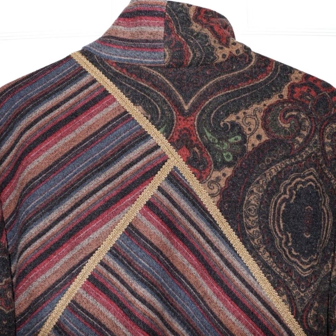 Vintage VINTAGE Rara Avis Patchwork Coat by Iris Apfel Women’s Boho Luxe Multiprint Coat S Multicoloured Patchwork Womens Cleaned? Size S / US 4 / IT 40 - 4 Thumbnail