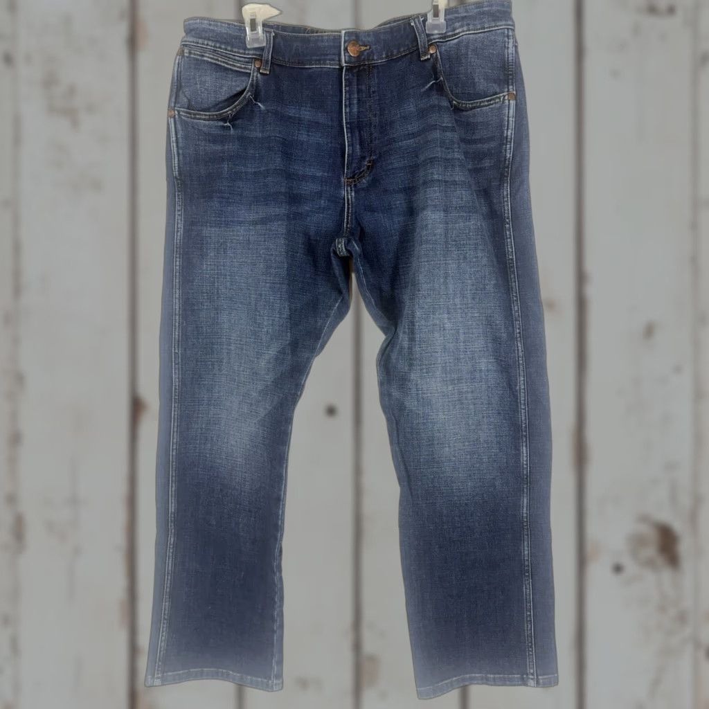Wrangler Wrangler Retro Jeans Men’s 38X32 Brown Patch Slim Straight Size US 38 / EU 54 - 1 Thumbnail