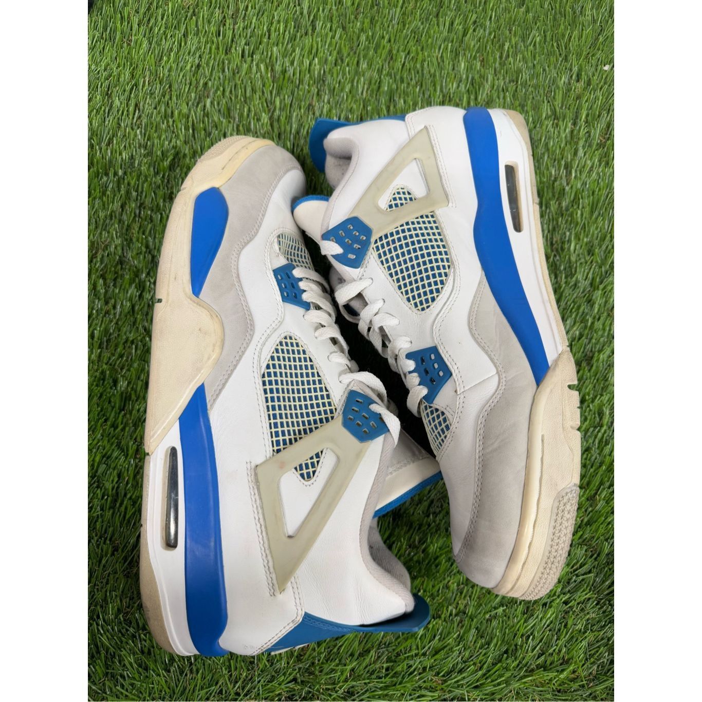 Jordan Brand Air Jordan 4 Military Blue Retro Size 14 Mens White Sneakers Size US 14 / EU 47 - 6 Thumbnail