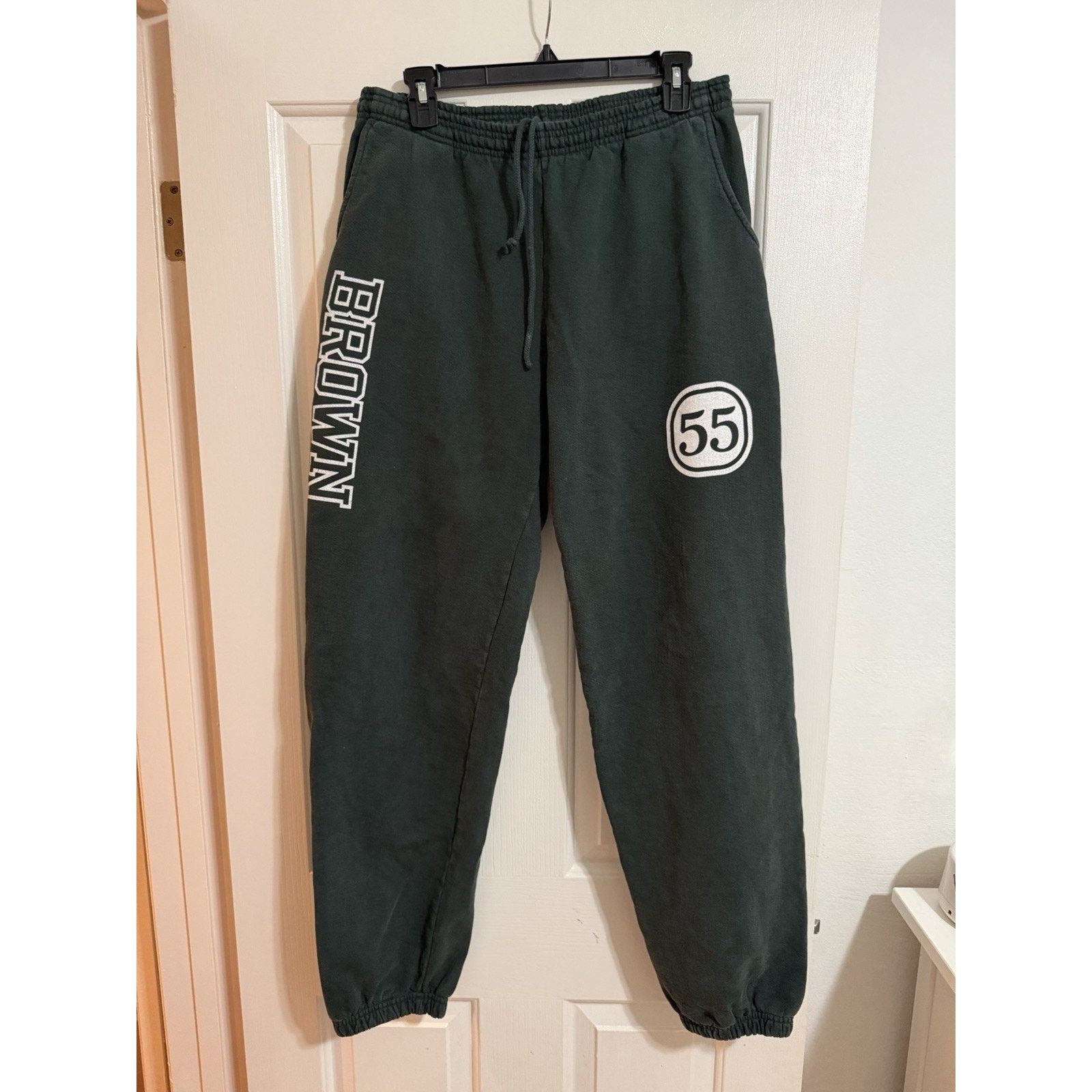 Vintage Vintage Brown University Sweatpants Heavyweight Size US 36 / EU 52 - 2 Thumbnail