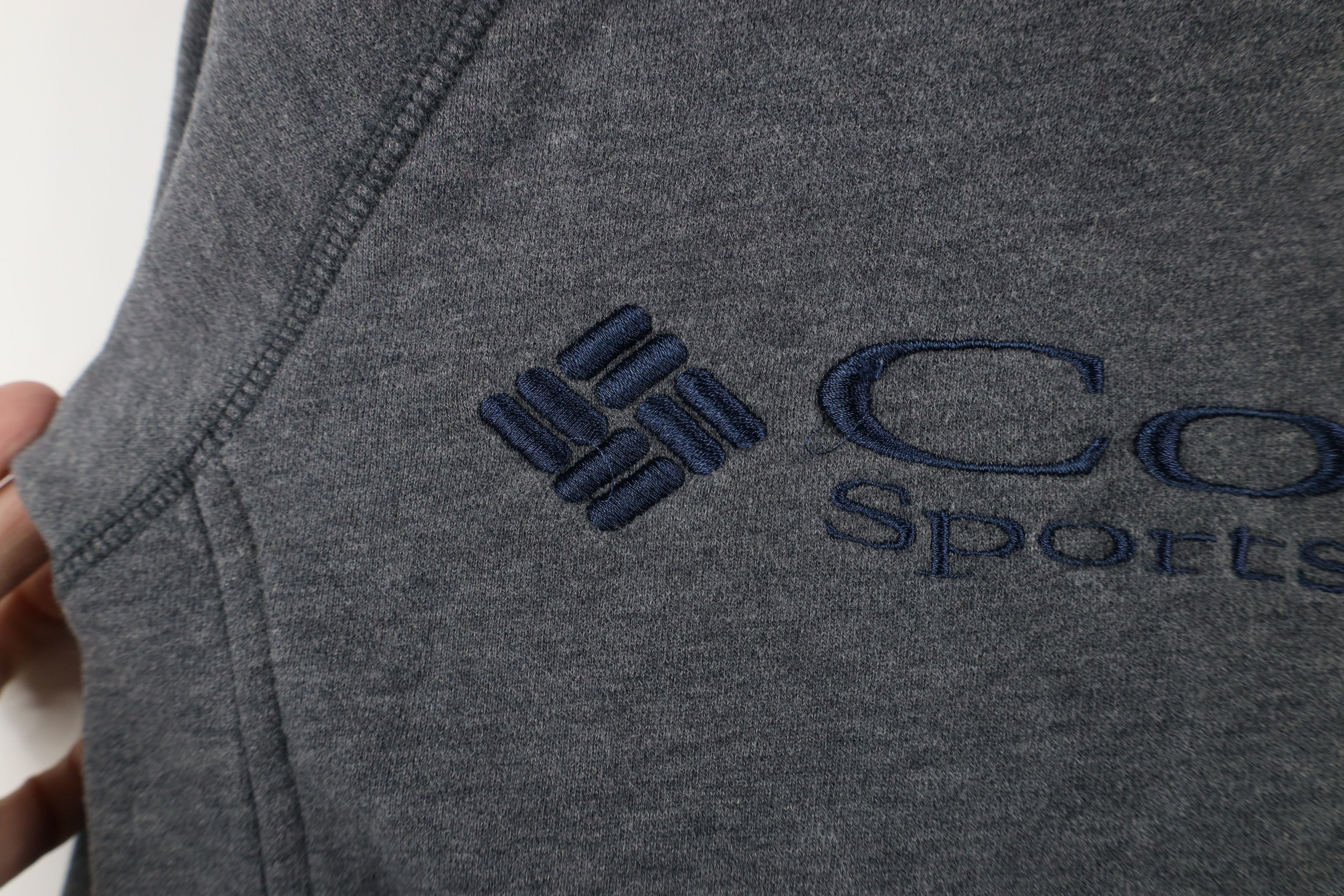 Columbia × Vintage Vintage 90s Columbia Faded Spell Out Hoodie Sweatshirt Gray Size US M / EU 48-50 / 2 - 6 Thumbnail