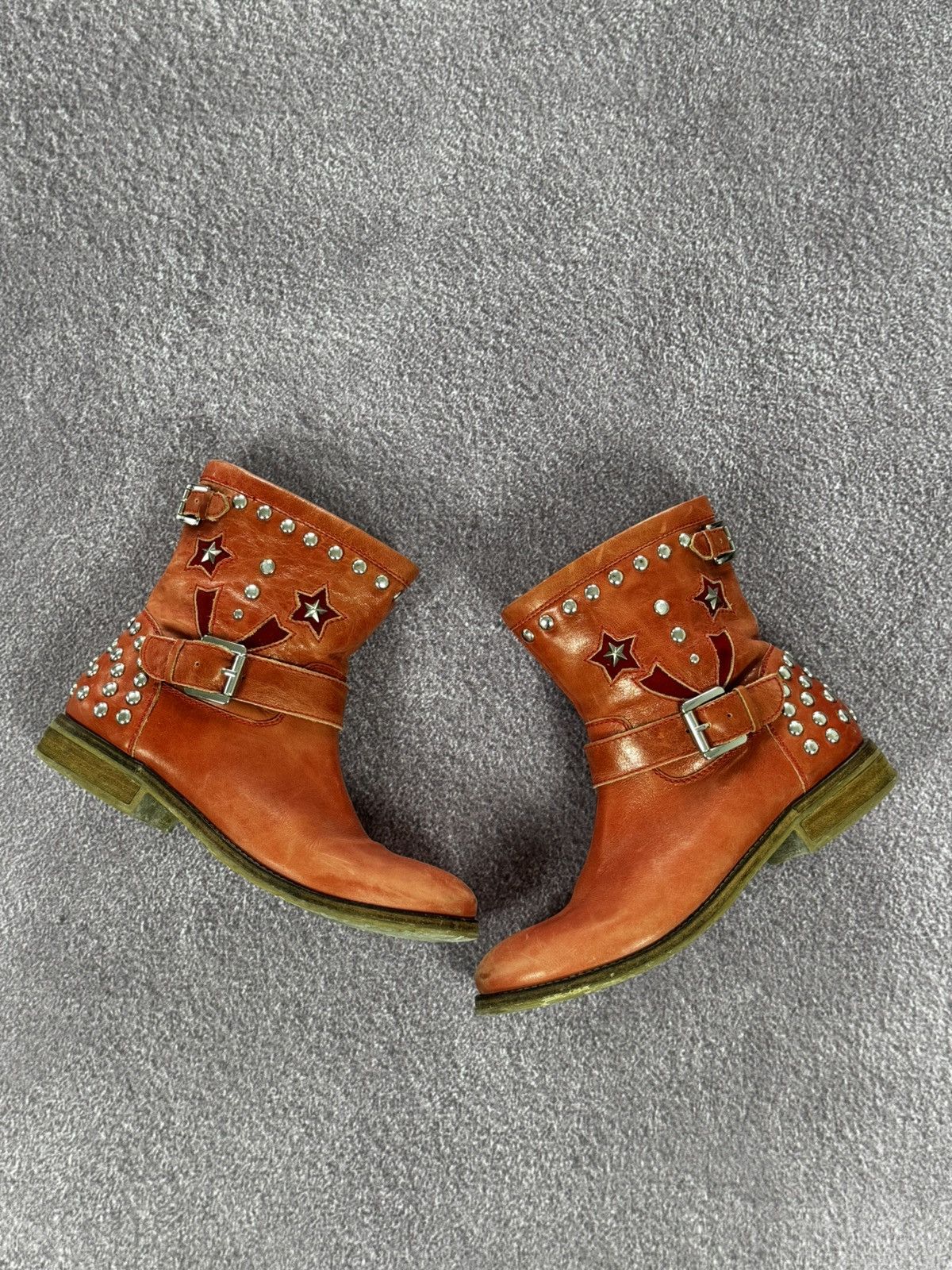 Japanese Brand Y2K Studded Punk Vibes Ankle Biker Boots Size US 10 / IT 40 - 1 Thumbnail