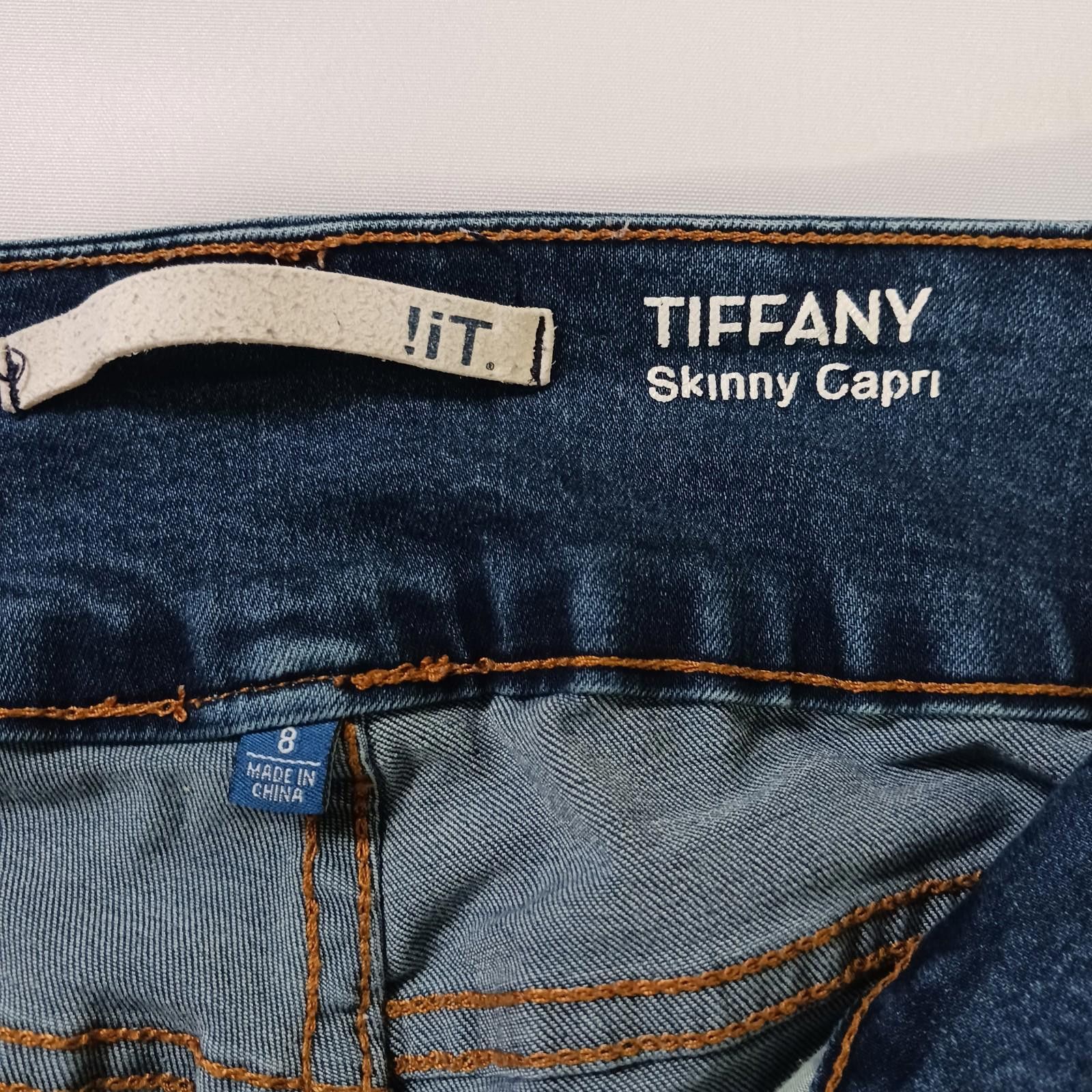 Other !It Tiffany Skinny Capri Women's 8 (26×23) Blue Jeans Pants Size 30" / US 8 / IT 44 - 5 Thumbnail