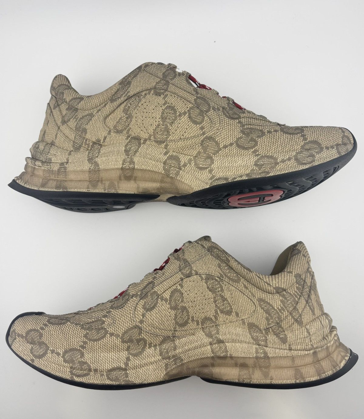 Gucci GUCCI RUN GG CUBIC BEIGE EBONY SIZE 9 Size US 9 / EU 42 - 3 Thumbnail