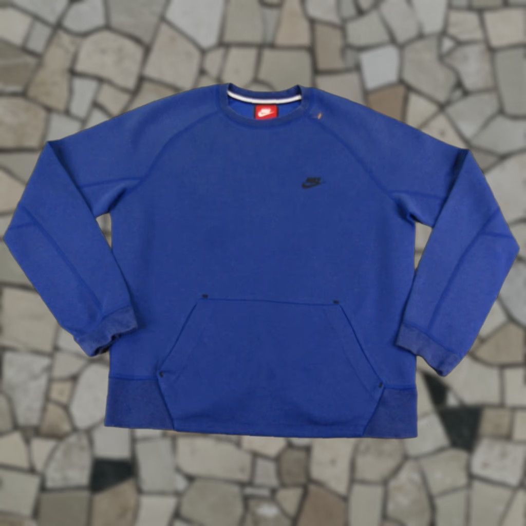 Nike Nike Sweatshirt Mens Medium Blue Tech Fleece Crewneck Pullover Sweatshirt Size US M / EU 48-50 / 2 - 1 Thumbnail
