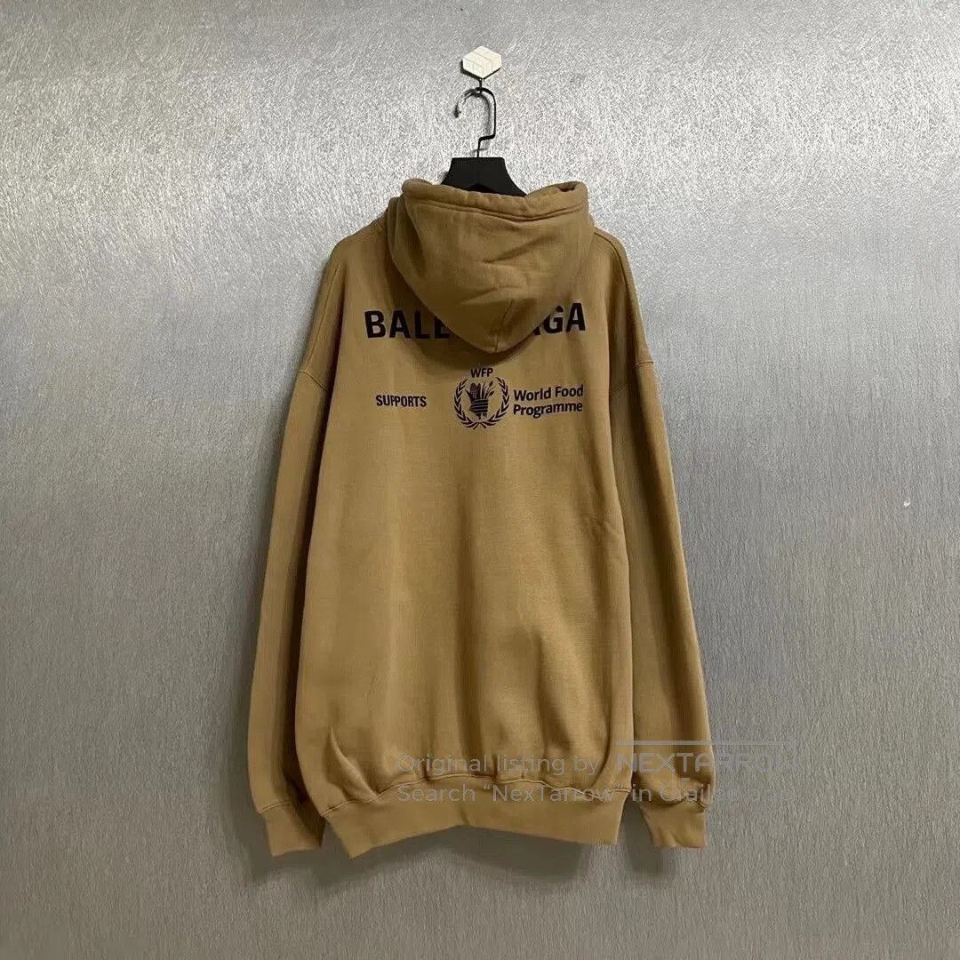 Balenciaga balenciaga khaki food support hoodie. Size US S / EU 44-46 / 1 - 2 Thumbnail