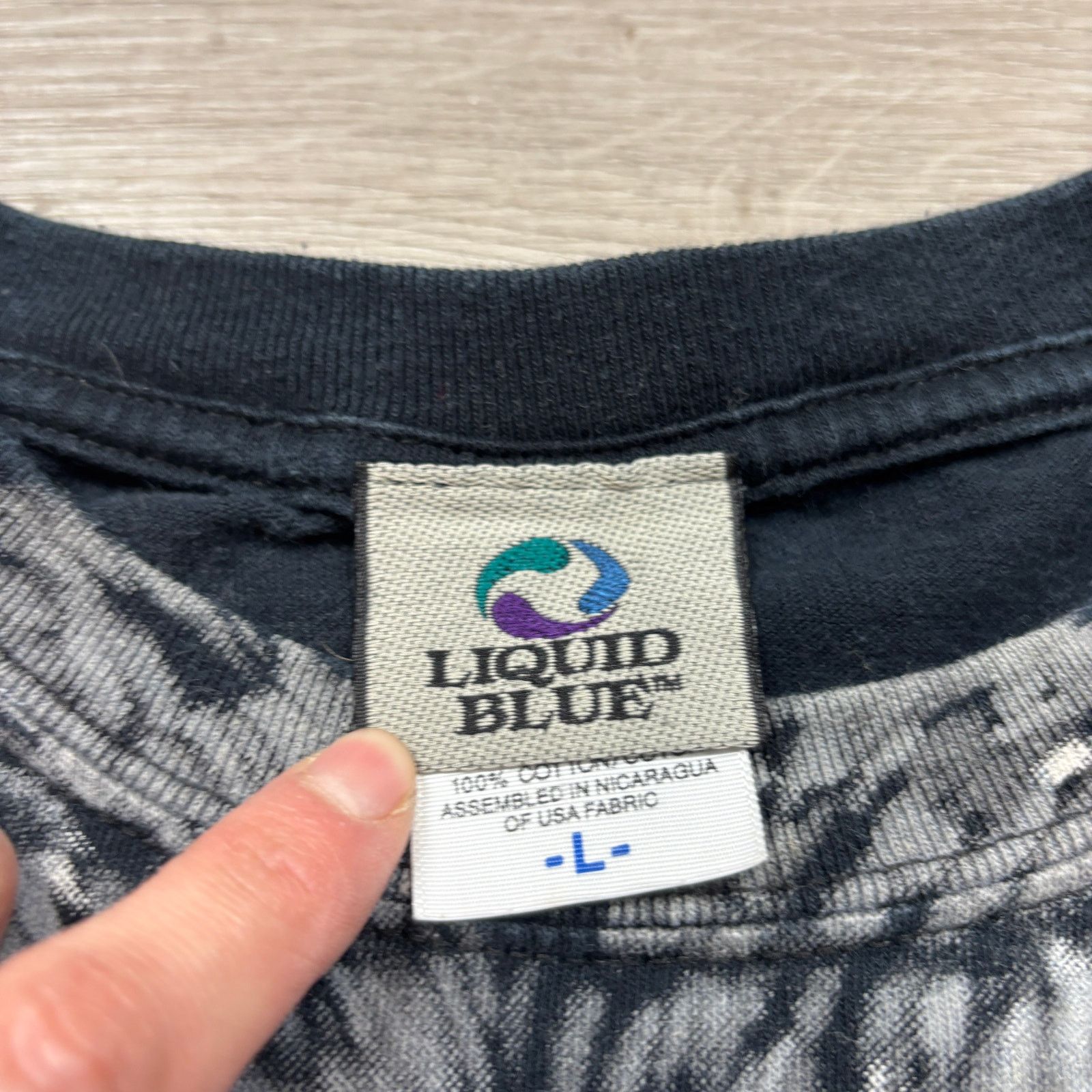 Liquid Blue × Vintage VTG 90s Liquid Blue Wolf AOP 1995 Shirt Men's Large Y2K Size US L / EU 52-54 / 3 - 6 Thumbnail