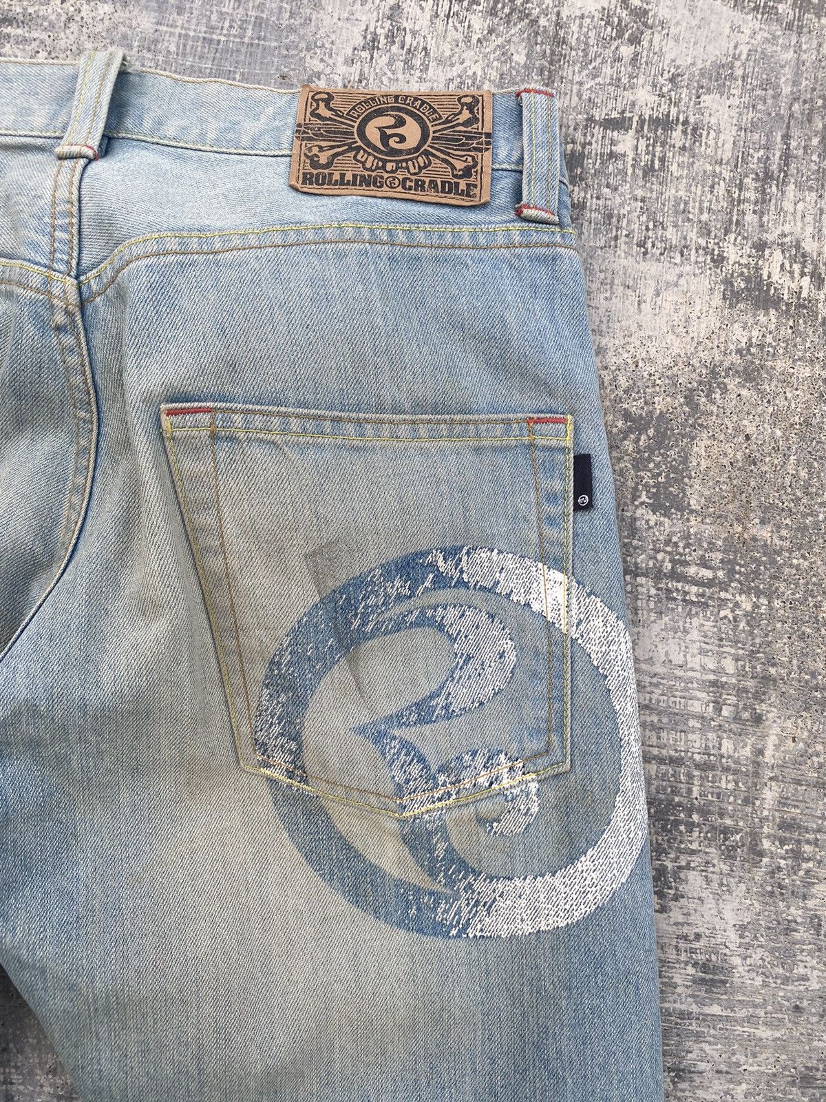 Japanese Brand JAPAN ROLLING CRADLE DISTRESSED PUNK MUD TORNADO Size US 28 / EU 44 - 10 Thumbnail