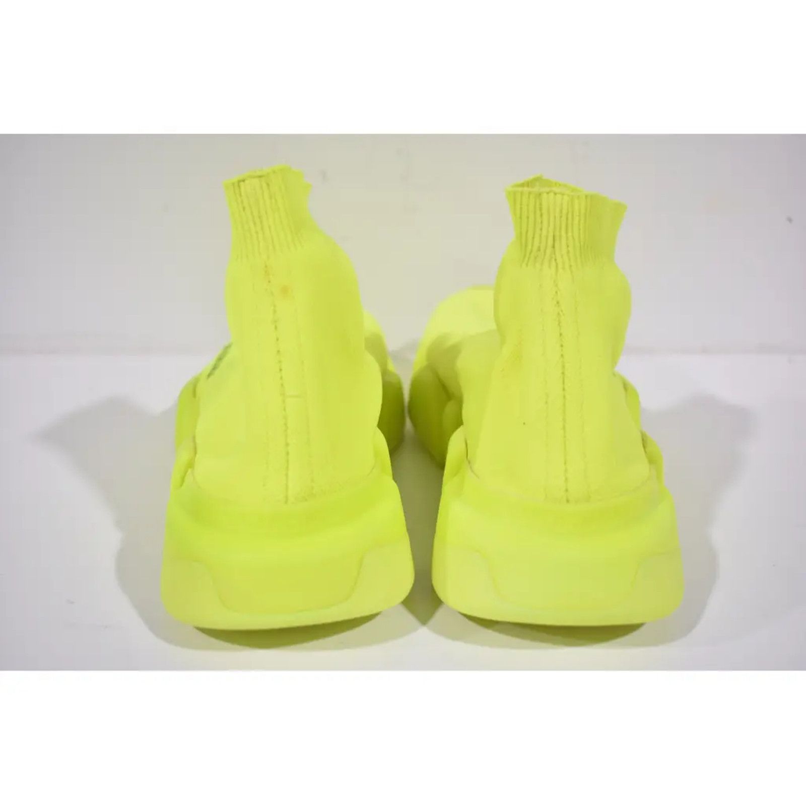 Balenciaga Balenciaga Speed 2.0 Sock Fluo Yellow Neon High Top Knit Size US 7 / IT 37 - 11 Thumbnail