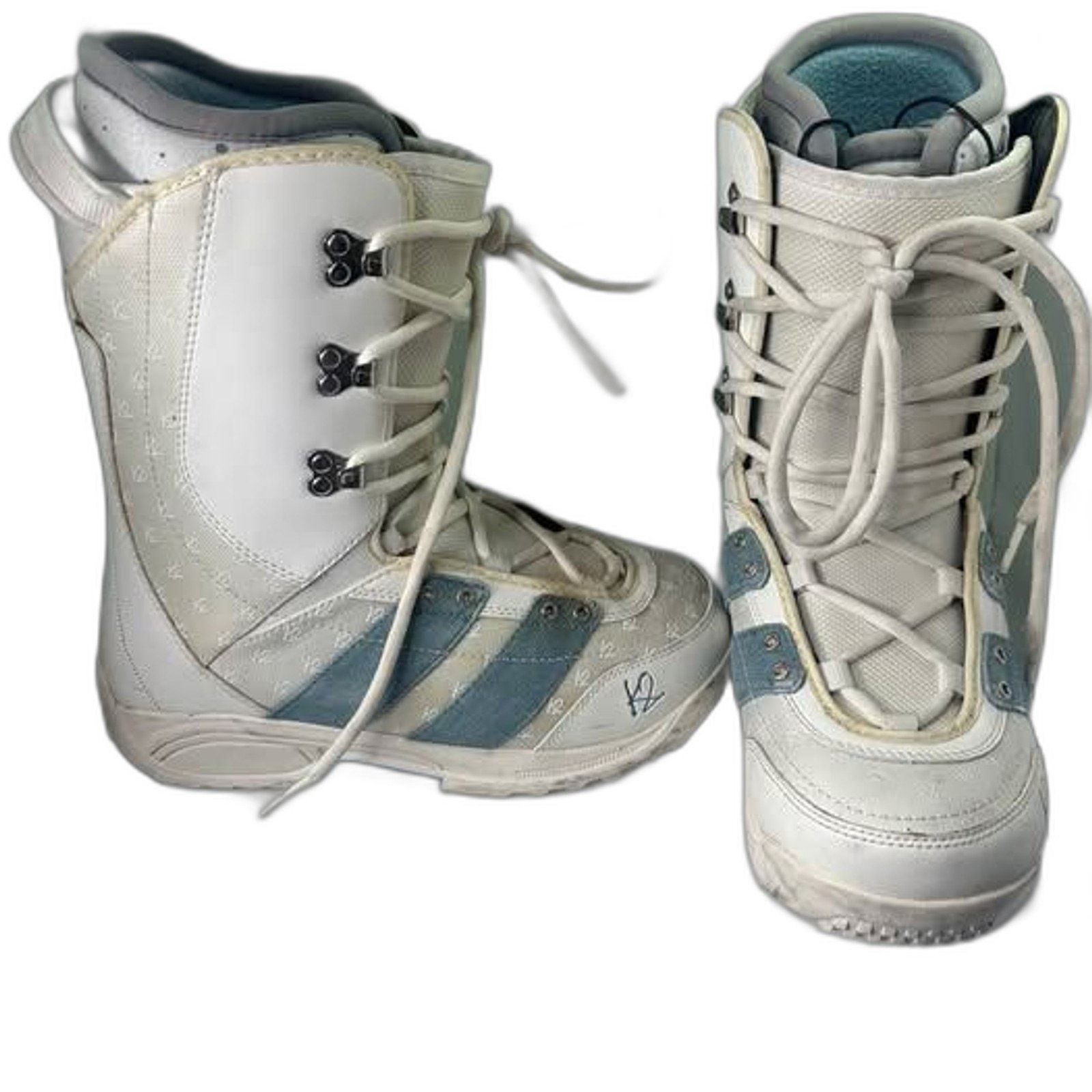 K2 K2 Mink White Snowboard Boots Womens Size:9 Light Blue Denim Size US 9 / IT 39 - 4 Thumbnail