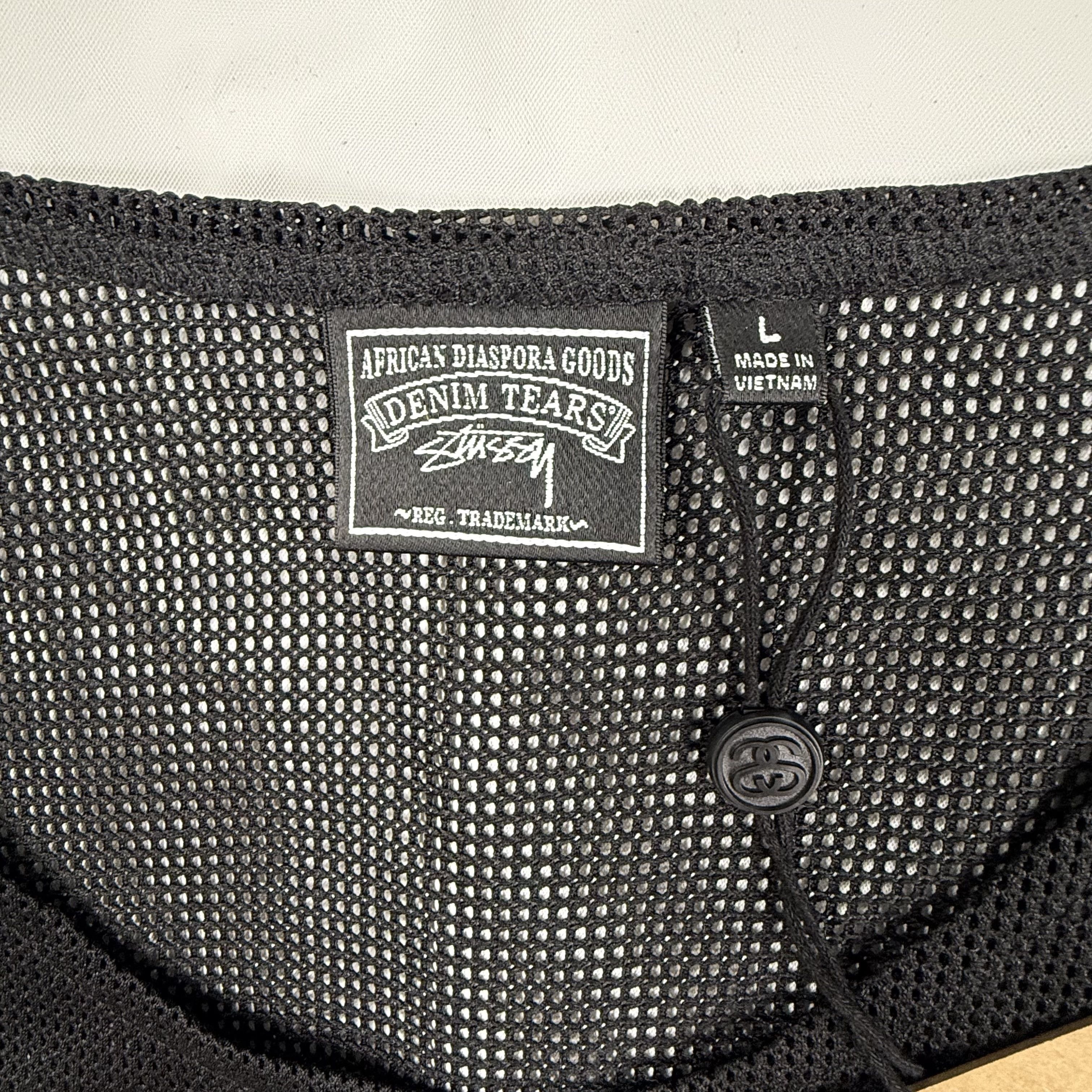 DENIM TEARS × Stussy Stussy x Denim Tears DT Mesh Tank Top Black Graphic Size US L / EU 52-54 / 3 - 4 Thumbnail