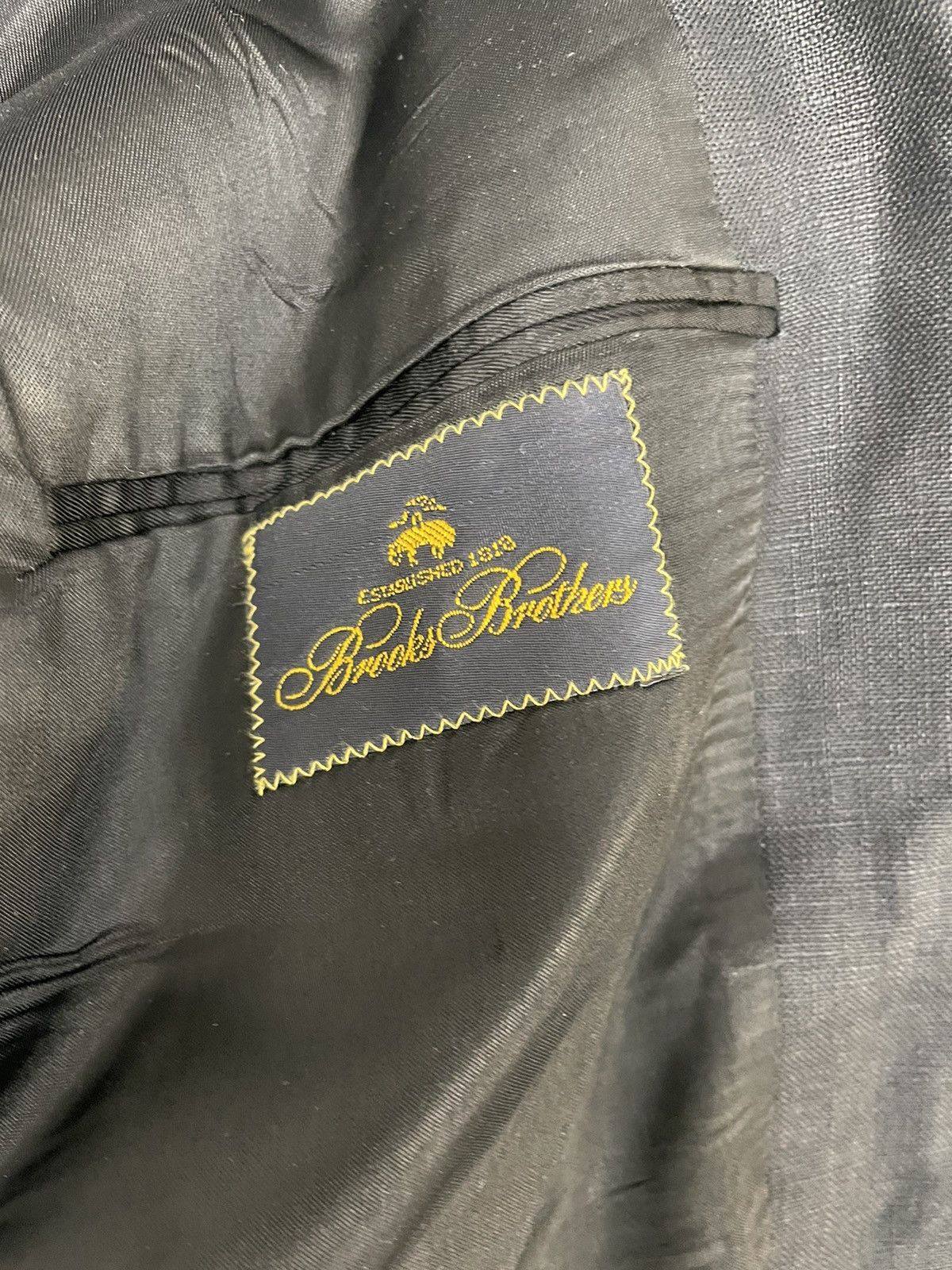 Brooks Brothers Pure Linen Jacket Size 46R - 7 Thumbnail