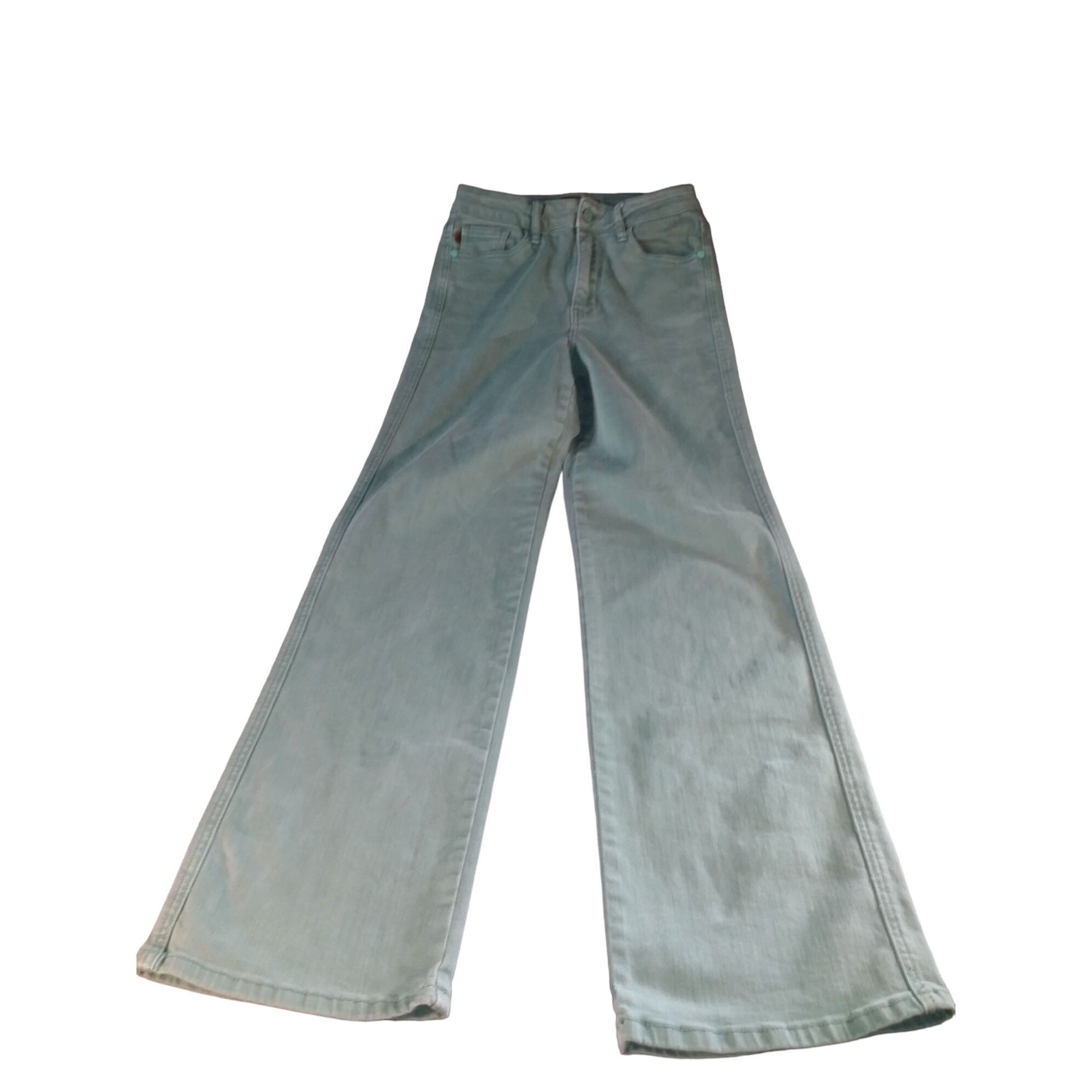 Judy Blue Judy Blue Straight Leg Jeans Women Sz 1/25 High Rise Teal Ga Size 25" / US 0 / IT 36 - 2 Thumbnail