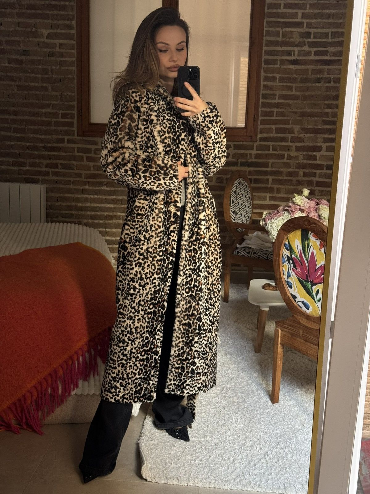 Pervert Pervert Leopard Faux Fur Maxi Coat Size S / US 4 / IT 40 - 2 Thumbnail