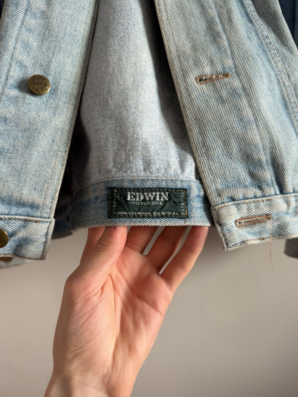 Edwin Edwin Vintage Denim Jacket Light Wash Size US L / EU 52-54 / 3 - 4 Thumbnail