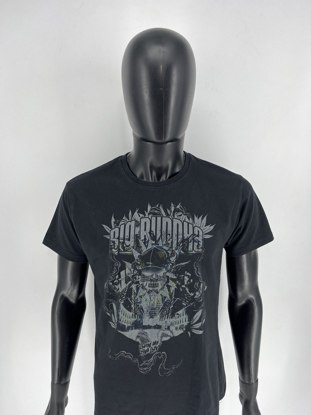 Affliction × Buddha to Buddha Vintage Big Buddha Skull Affliction Style Cyber-Y2K Tee Size US L / EU 52-54 / 3 - 5 Thumbnail