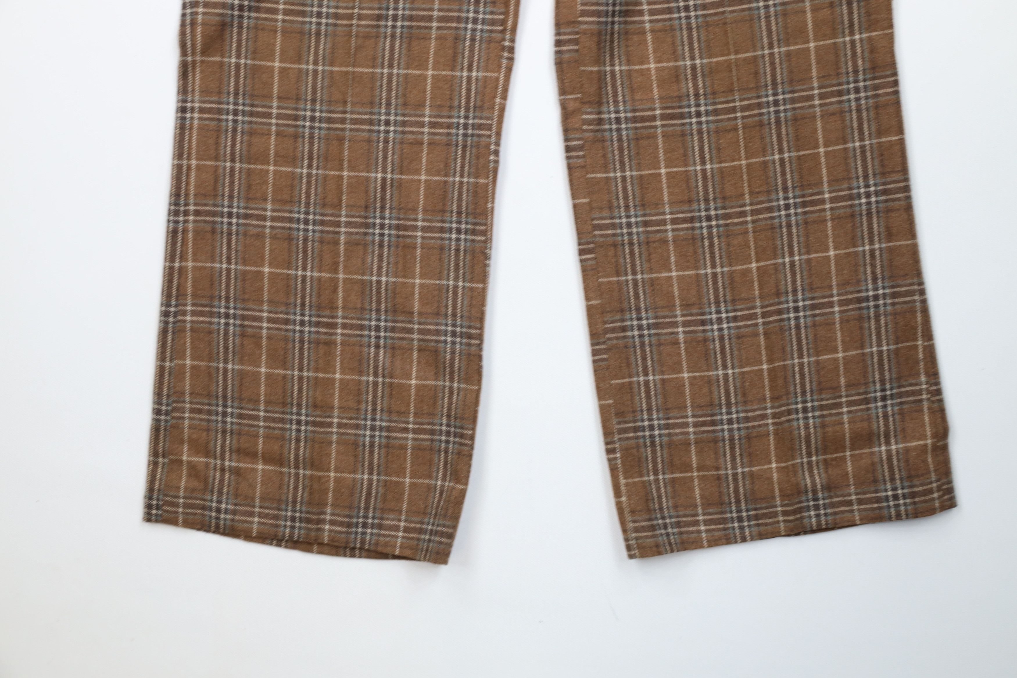 Vintage Vintage 70s Streetwear Flannel Bell Bottoms Pants Plaid USA Size US 34 / EU 50 - 4 Thumbnail
