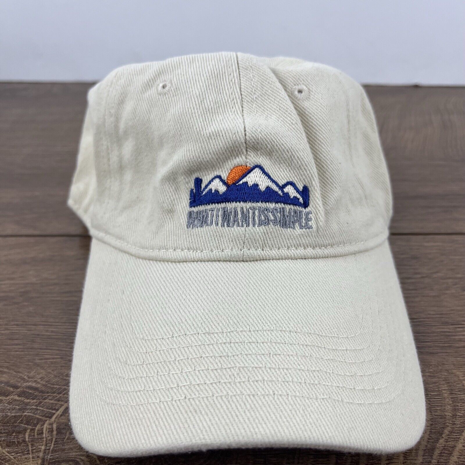 Other Simple Mountain Hat What I Want Simple Brown Cap Adjustable Size ONE SIZE - 4 Thumbnail