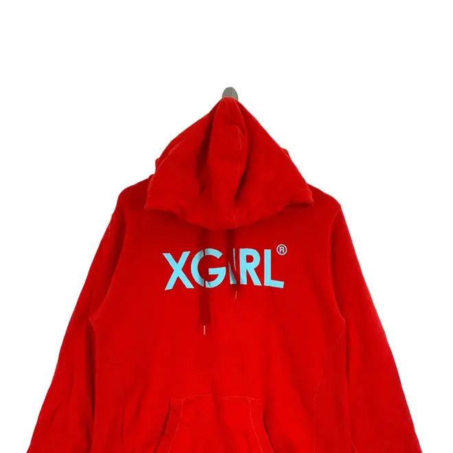 Vintage Vintage X-GIRL Skateboard Brand Print Red Hoodie Size US L / EU 52-54 / 3 - 2 Thumbnail