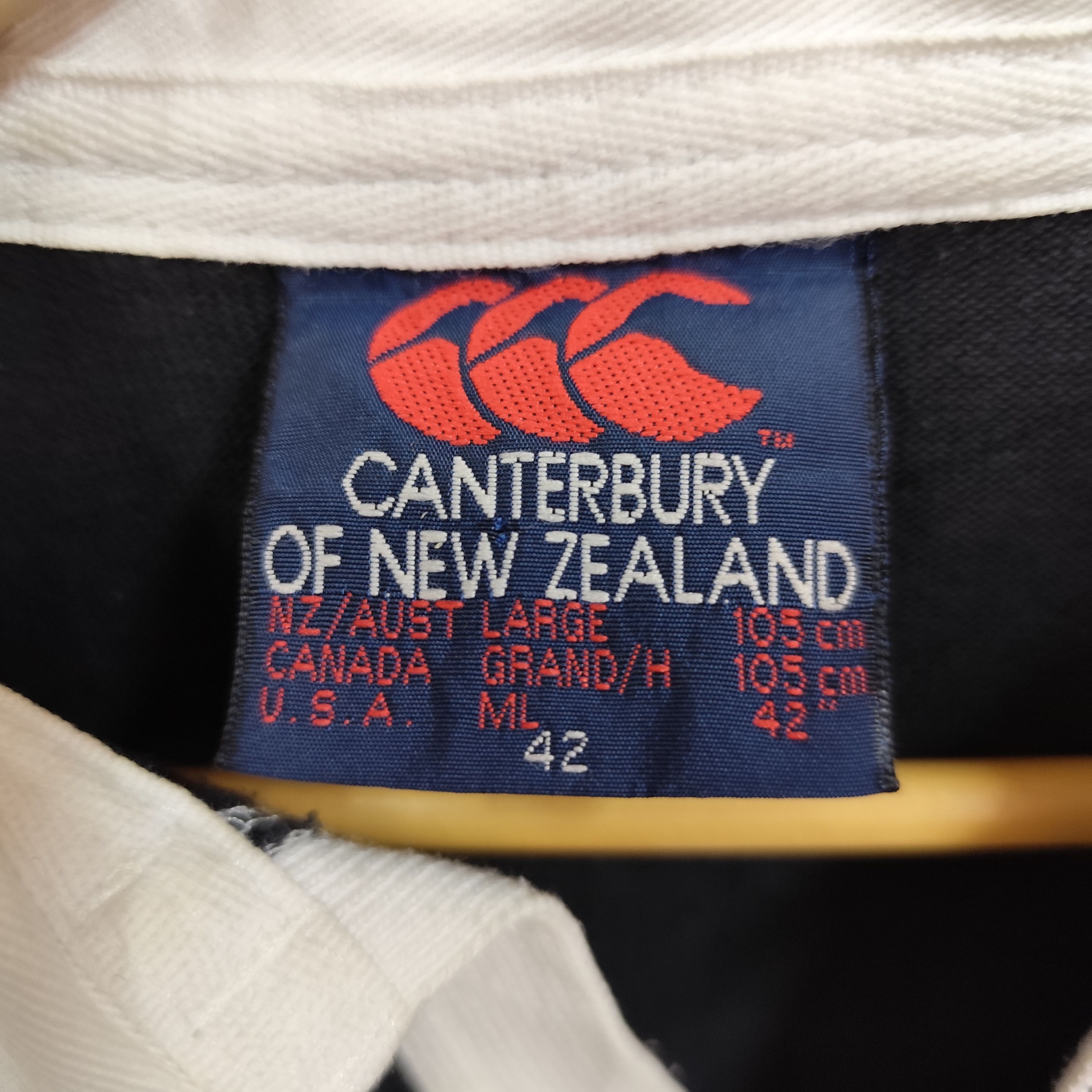 All Blacks × Canterbury of New Zealand × Vintage 🇳🇿VTG CANTERBURY MADE IN NEW ZEALAND ALL BLACK TEE Size US L / EU 52-54 / 3 - 12 Thumbnail
