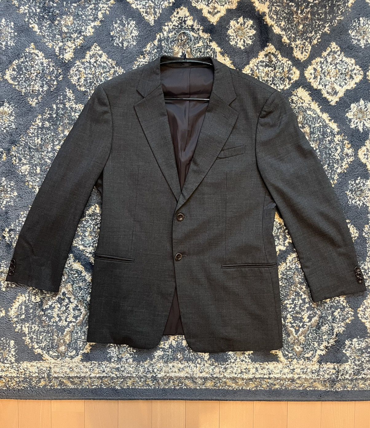 Armani × Armani Collezioni Armani Grey Blazer Size 54R - 1 Thumbnail