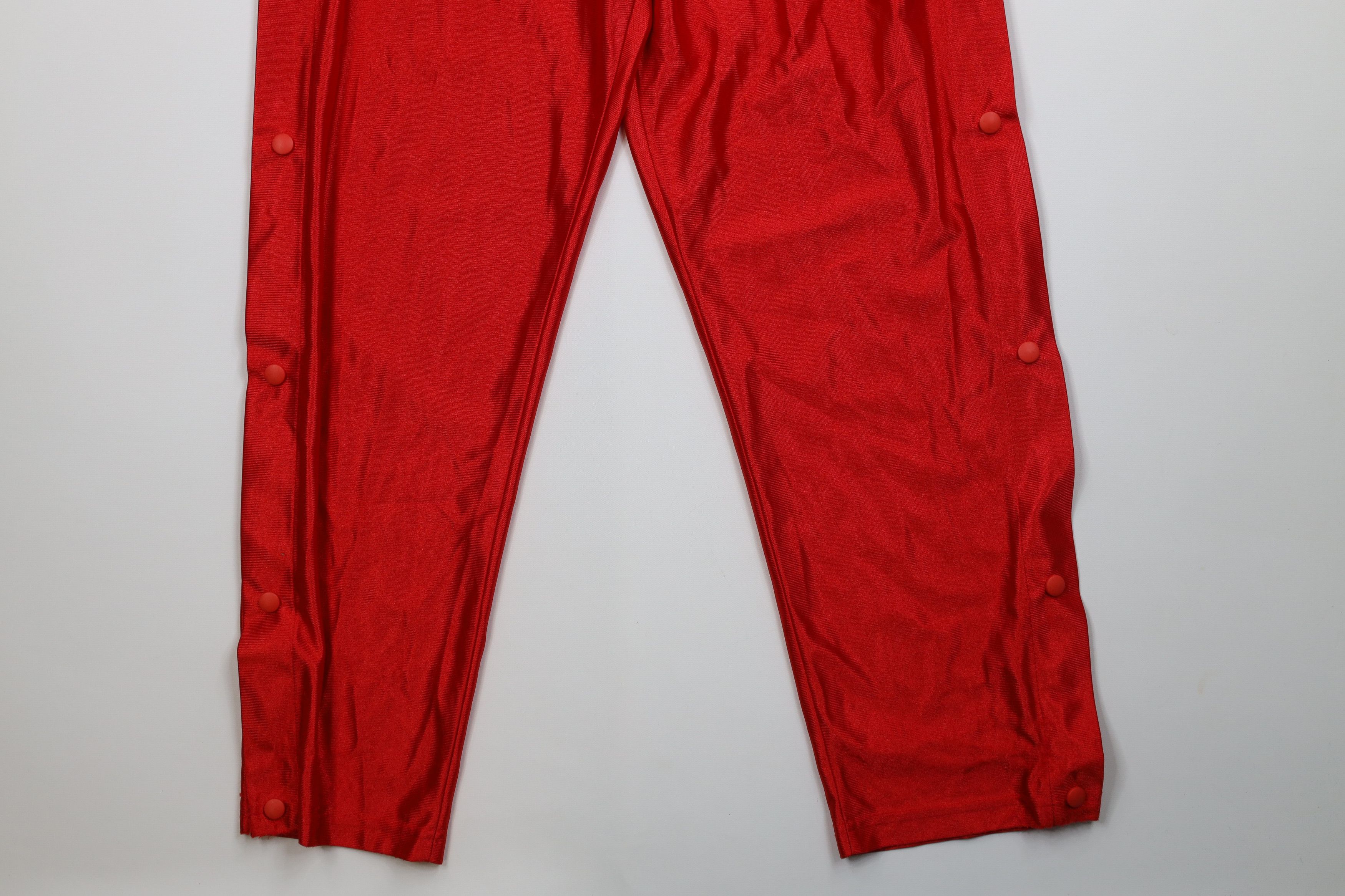 Vintage Vintage 90s Streetwear Tearaway Sweatpants Pants Red Size US 34 / EU 50 - 4 Thumbnail