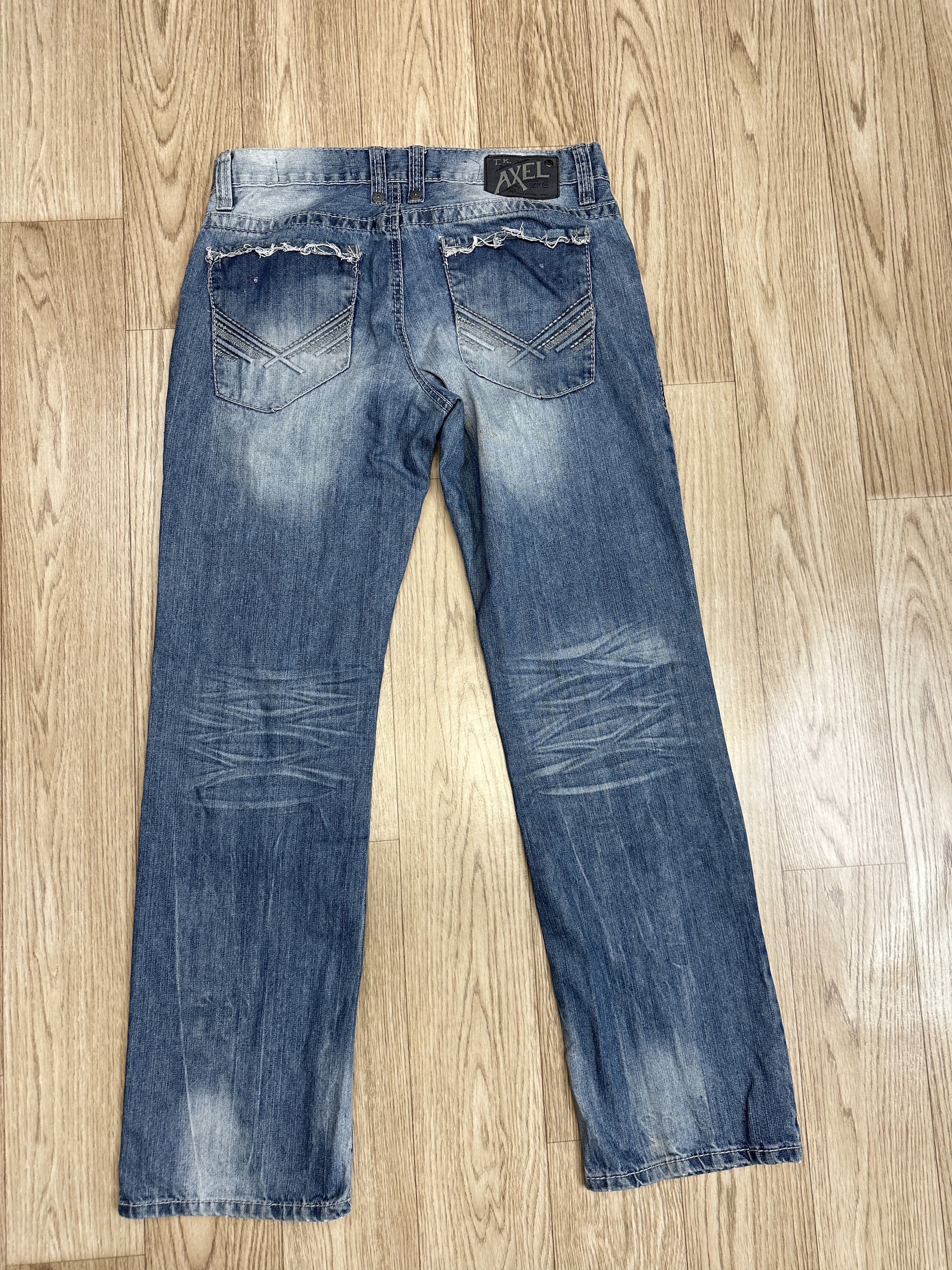 Affliction Y2K Style T.k. Axel Relaxed Straight Baggy Men's Jeans 30x32 Size US 30 / EU 46 - 3 Thumbnail