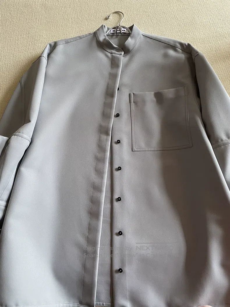 Jil Sander Jil Sander size 32 Grey blue silhouette shirt Size XXL / US 16-18 / IT 52-54 - 3 Thumbnail