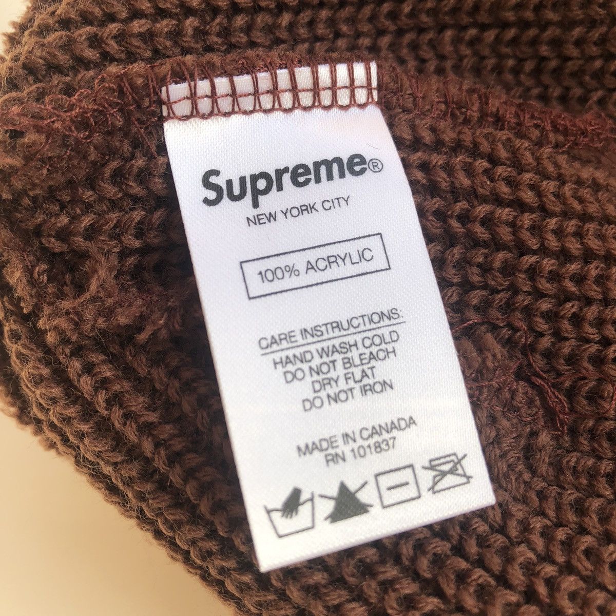 Supreme Supreme FW18 Bright Stripe Beanie BLACK Size ONE SIZE - 5 Thumbnail