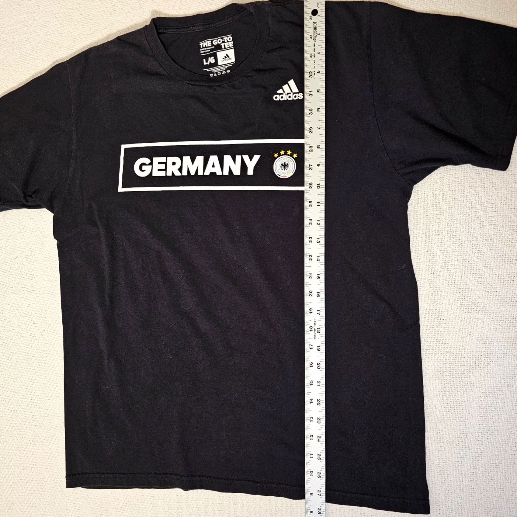 Adidas Adidas The Go-To Tee T-Shirt Men L Short Sleeve Black Crew Neck Logo Graphic Modern Sports Size US L / EU 52-54 / 3 - 4 Thumbnail