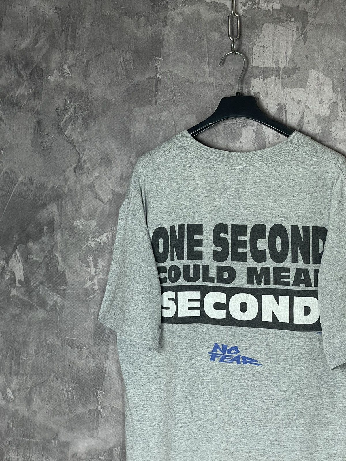 No Fear × Vintage Vintage No fear “One Second Could Mean Second” 1996 tee Size US L / EU 52-54 / 3 - 4 Thumbnail