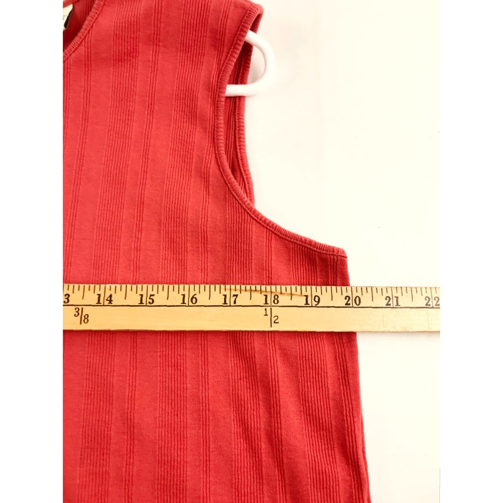 Vintage Appleseed's Tank Top Women's XL Red Sleeveless Round Neck Ribbed Size XL / US 12-14 / IT 48-50 - 4 Thumbnail