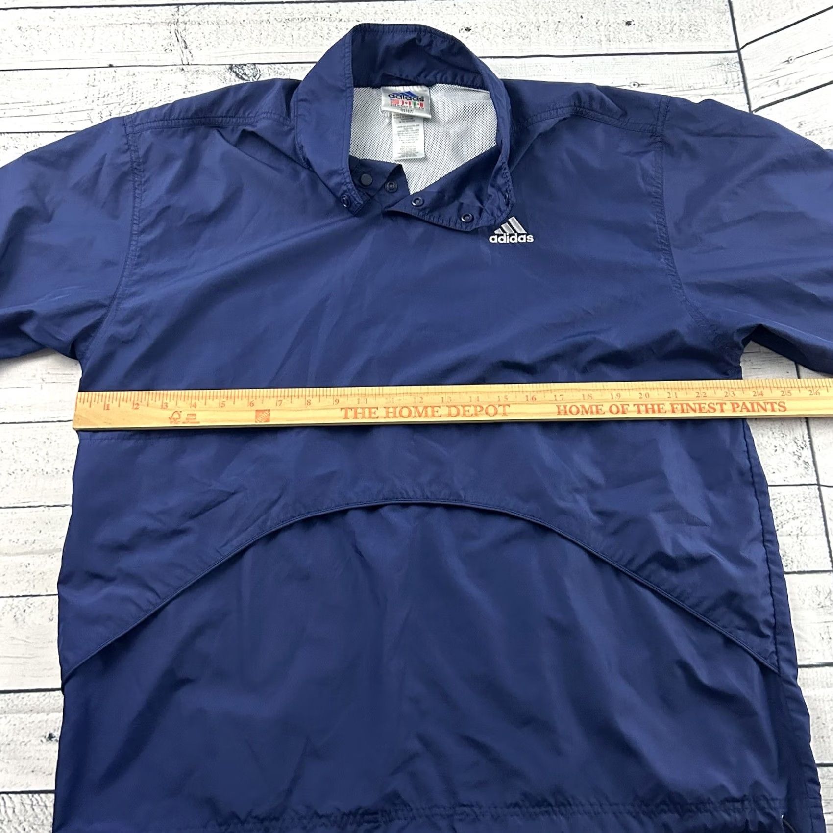 Adidas Vintage Adidas Pullover Jacket Men's M Blue Snap Button Windbreaker Size US M / EU 48-50 / 2 - 5 Thumbnail