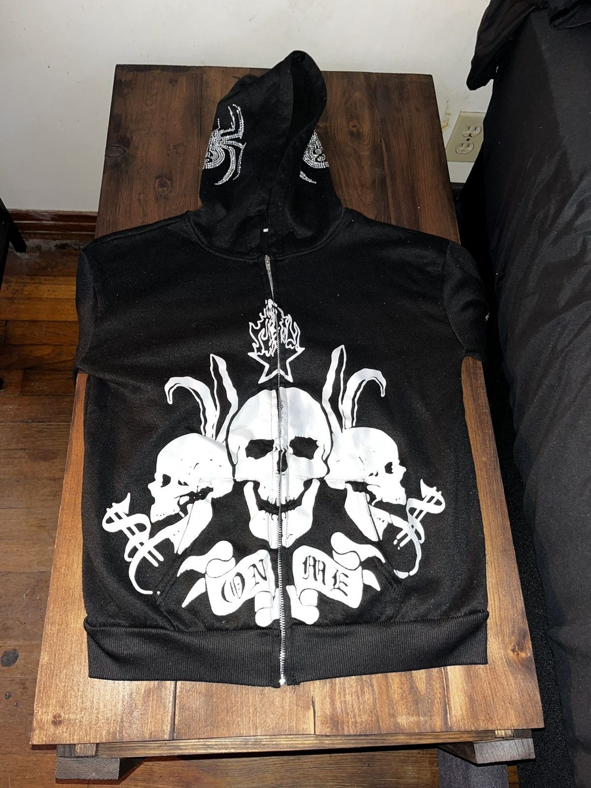 Other Black/white graphic zip up hoodie Size US S / EU 44-46 / 1 - 1 Thumbnail