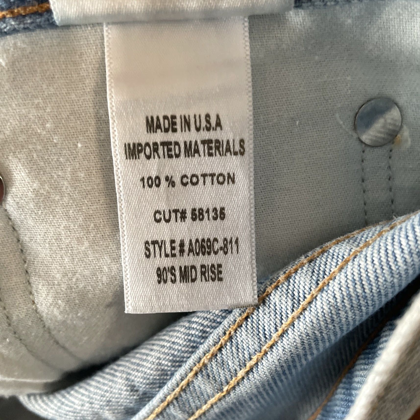 Agolde AGOLDE Jeans Womens Size 28 Mid Rise Loose Fit Denim Button Fly 90s Y2K Blues Size 28" / US 6 / IT 42 - 5 Thumbnail
