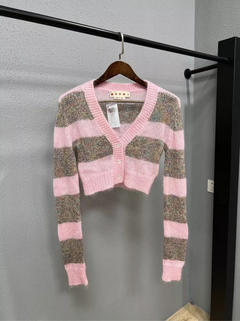 Marni Marni Cropped sequined cardigan shirt 2504-Nextarrow Size S / US 4 / IT 40 - 1 Thumbnail