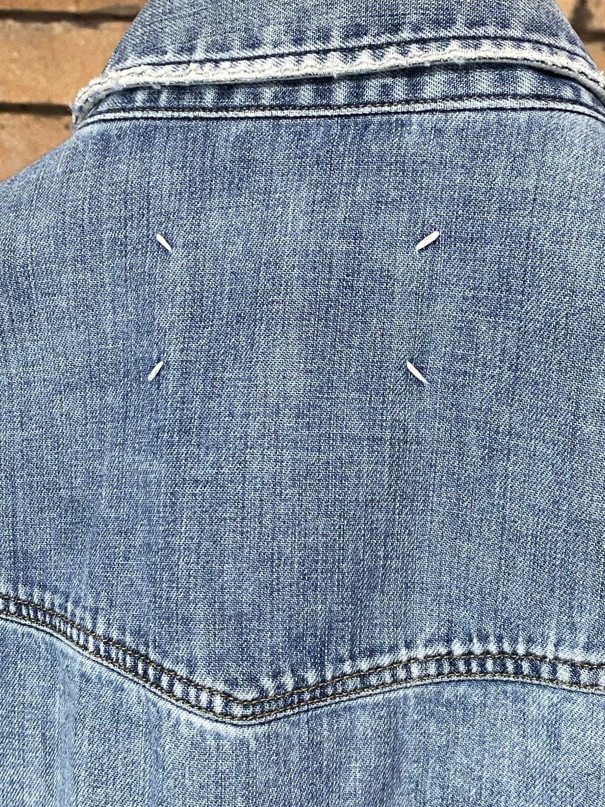 Maison Margiela SS16 DESTROYED DENIM SHIRT DISTRESSED BLUE Size US S / EU 44-46 / 1 - 4 Thumbnail